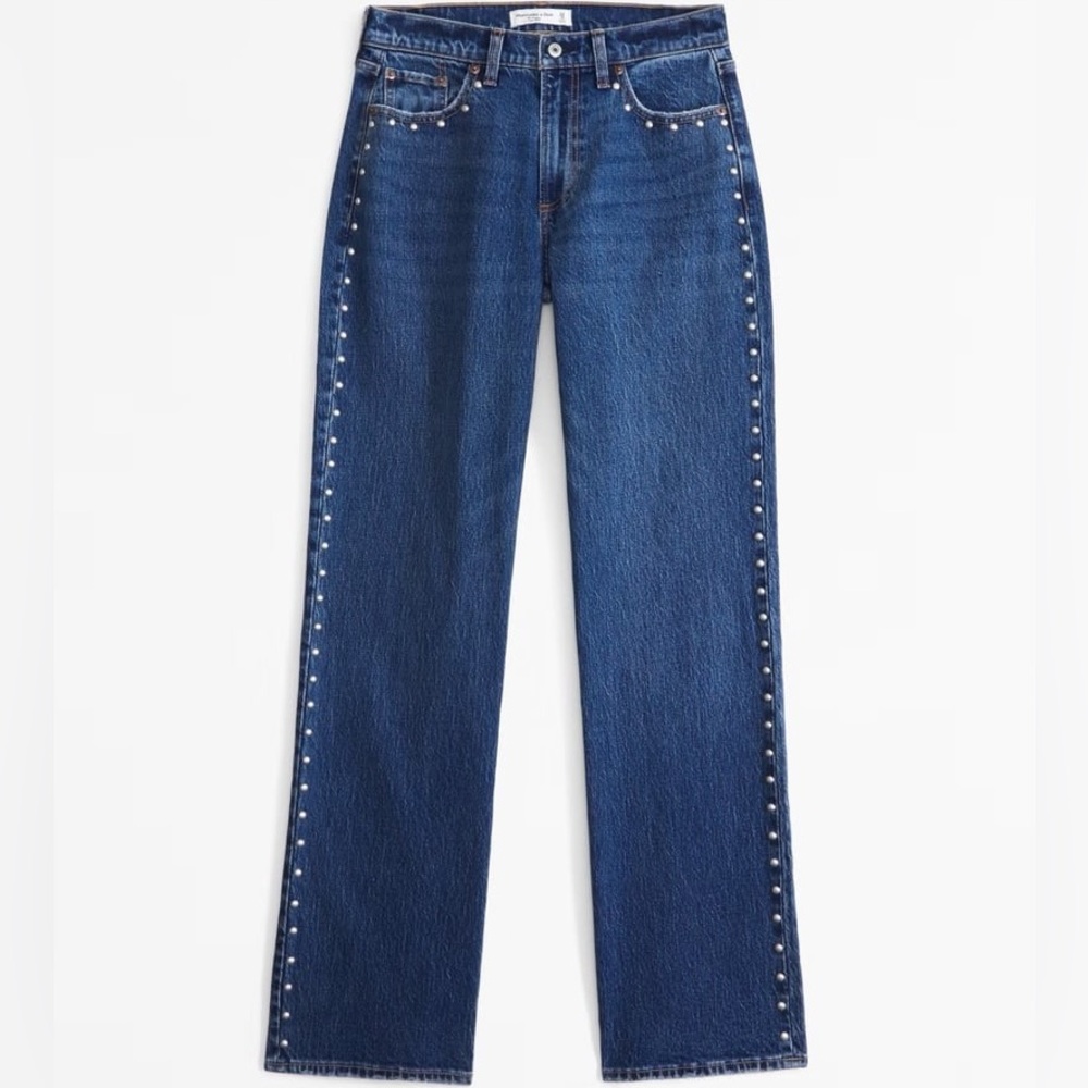 A&F studded jeans